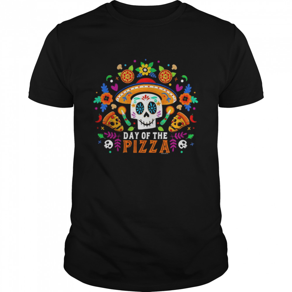 Sugar Skull Day of the Pizza Halloween T- Classic Men's T-shirt