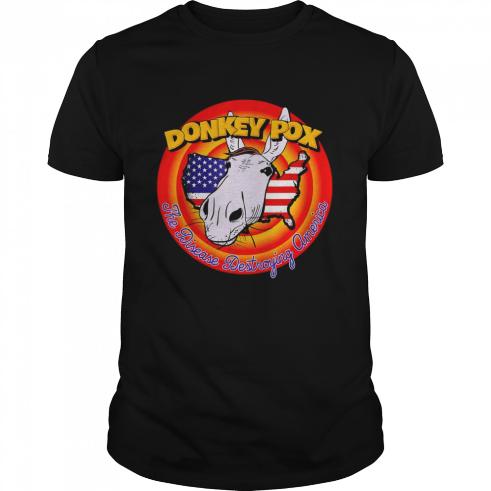 The Disease Destroying America Funny Vintage Donkey Pox  Classic Men's T-shirt