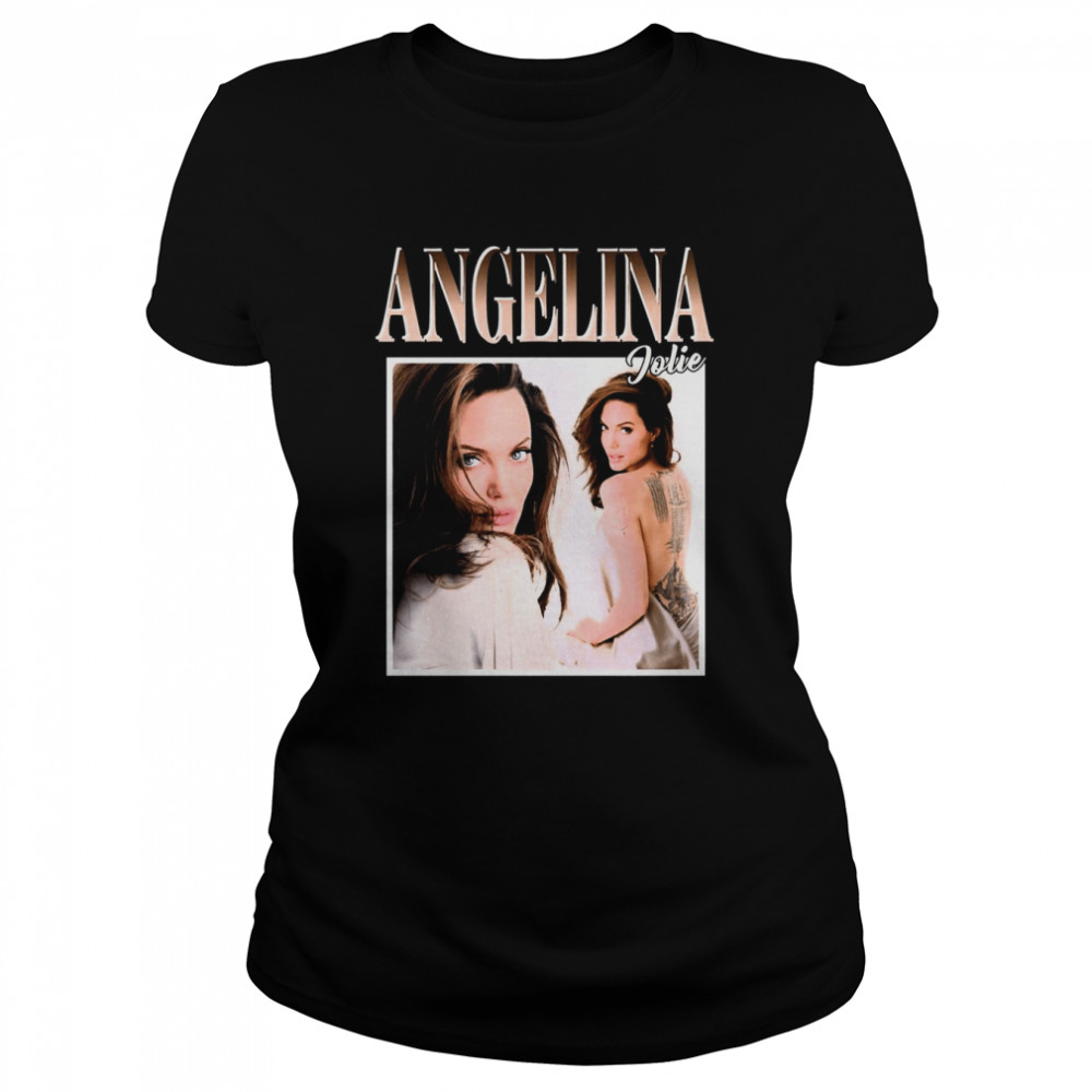 Angelina Jolie Angelina Jolie Angelina Jolie Merch Angelina Jolie 90’s Graphic shirt Classic Women's T-shirt