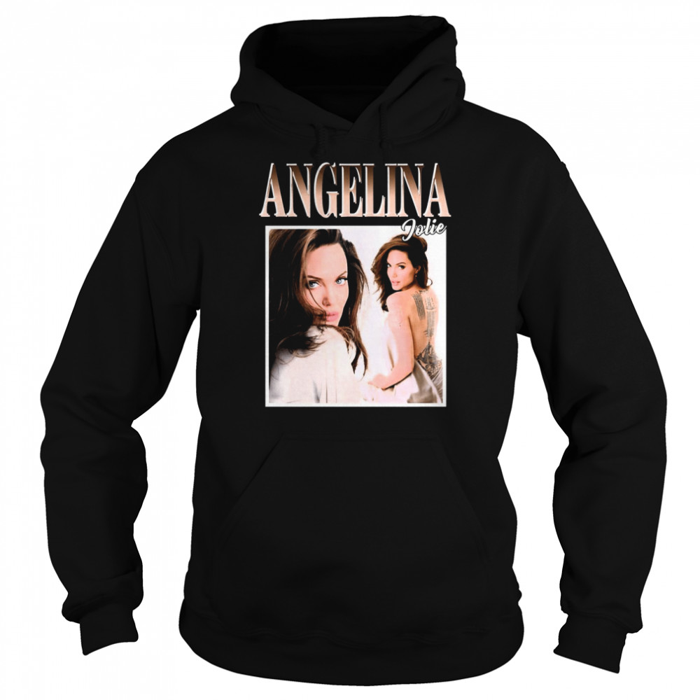 Angelina Jolie Angelina Jolie Angelina Jolie Merch Angelina Jolie 90’s Graphic shirt Unisex Hoodie