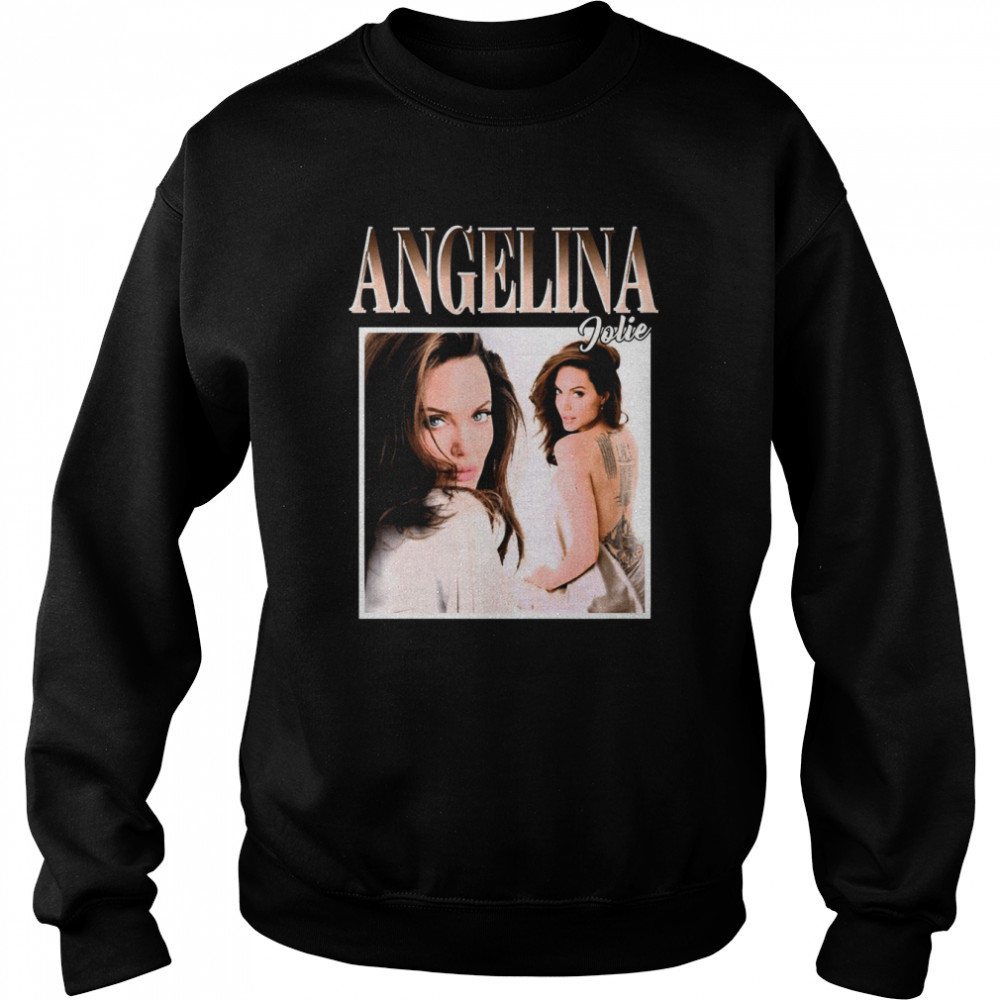 Angelina Jolie Angelina Jolie Angelina Jolie Merch Angelina Jolie 90’s Graphic shirt Unisex Sweatshirt