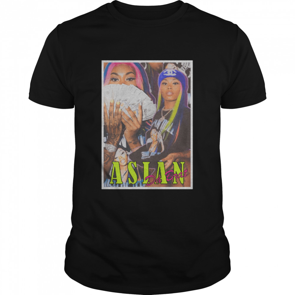 Asian Da Brat Collage Retro Illustration shirt