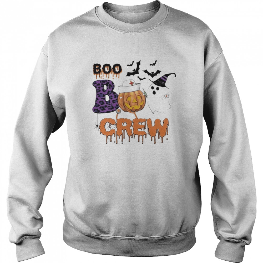 boo boo crew halloween nurse unisex sweatshirt