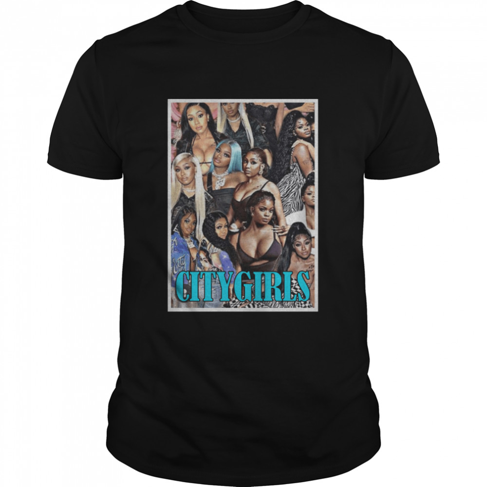 City Girls Collage Retro Illustration shirt