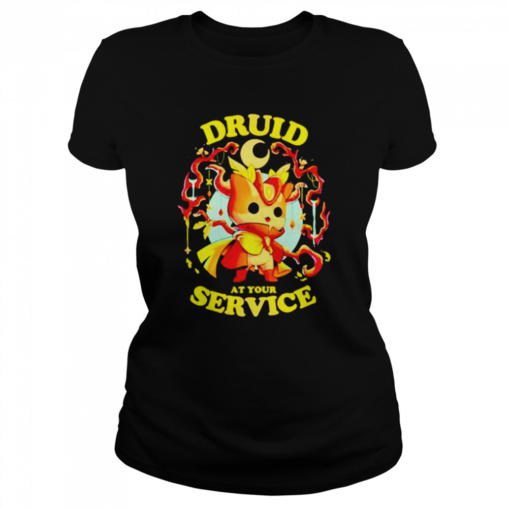 druid at your service shirt classic womens t shirt