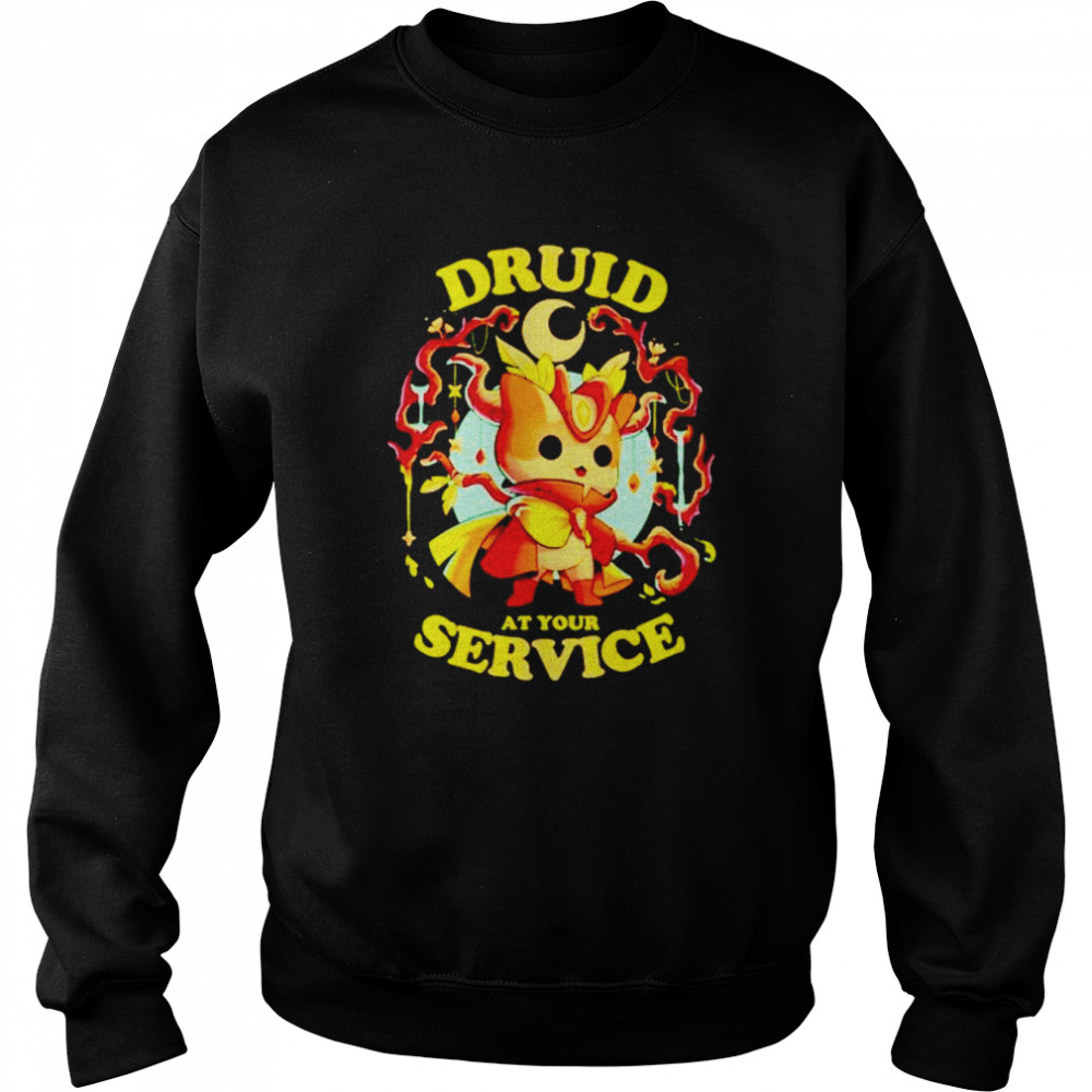 druid at your service shirt unisex sweatshirt