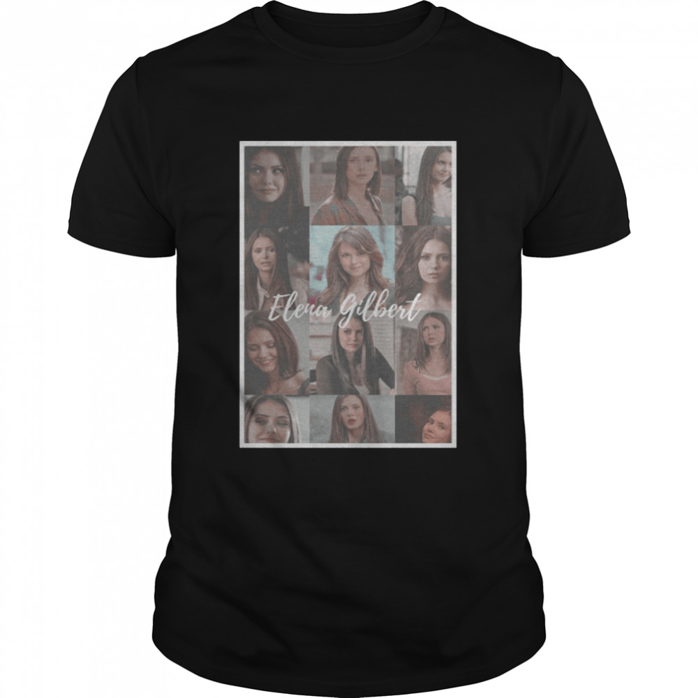 Elena Gilbert Tvd Collage Retro Illustration shirt