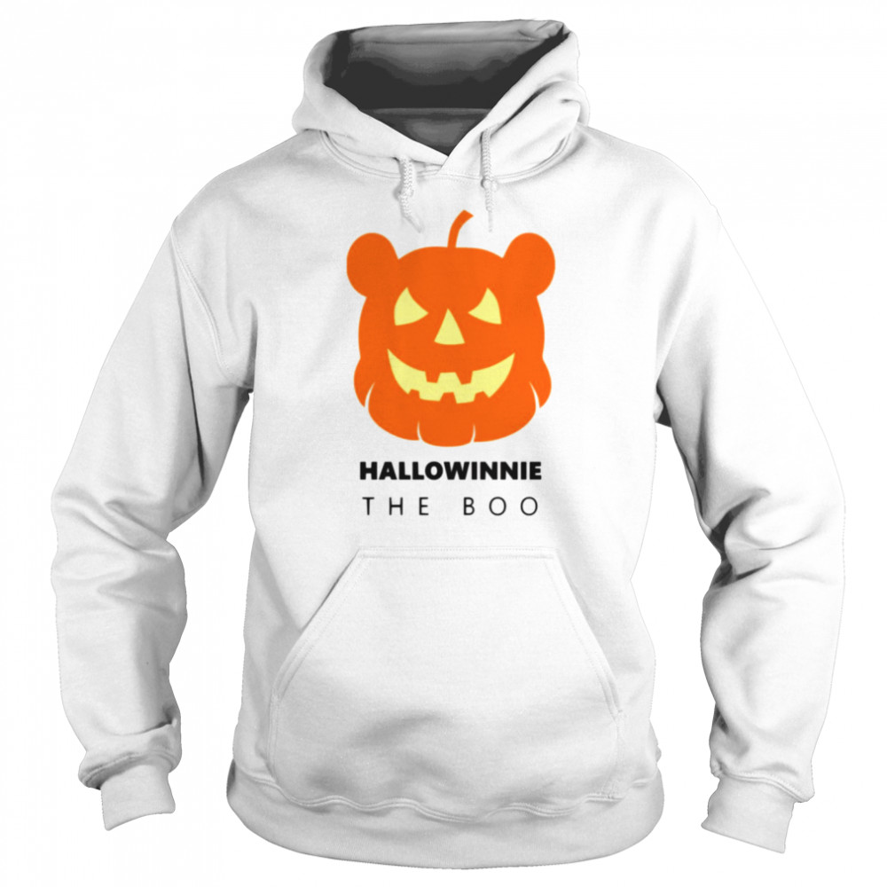 hallowinnie the boo winnie the pooh halloween pumpkin head shirt unisex hoodie