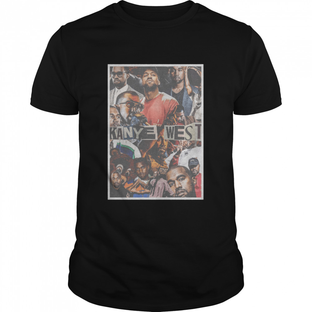 Kanye West Collage Retro Illustration shirt