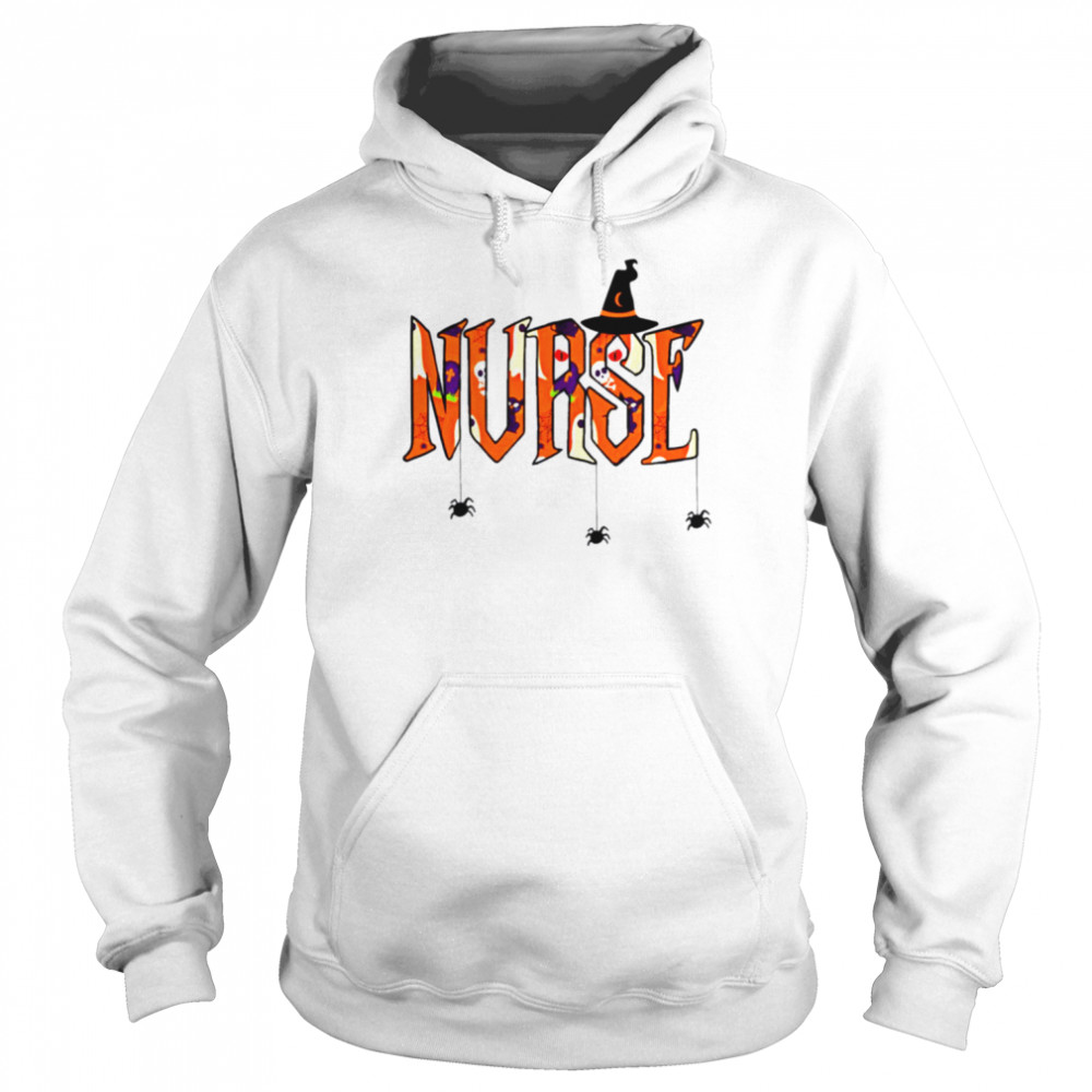 Nurse Nursing Cute Health Worker Halloween Pattern shirt Unisex Hoodie