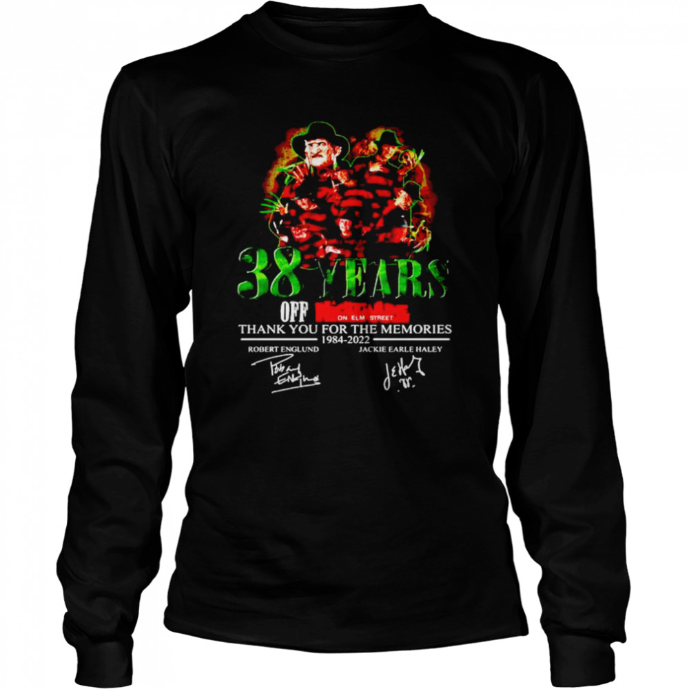 38 years off Nightmare on ELM street thank you for the memories shirt Long Sleeved T-shirt