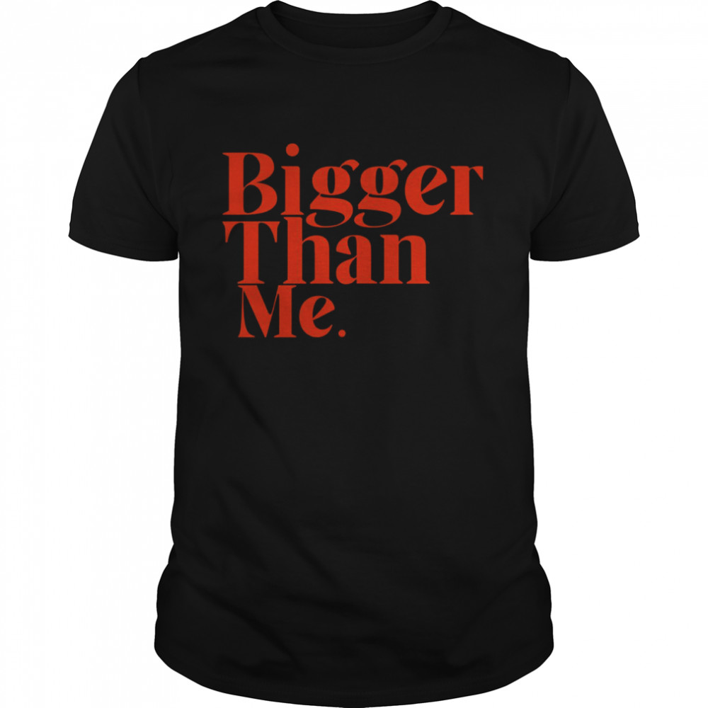 Bigger Than Me Louis Tomlinson Orange Text shirt Classic Men's T-shirt