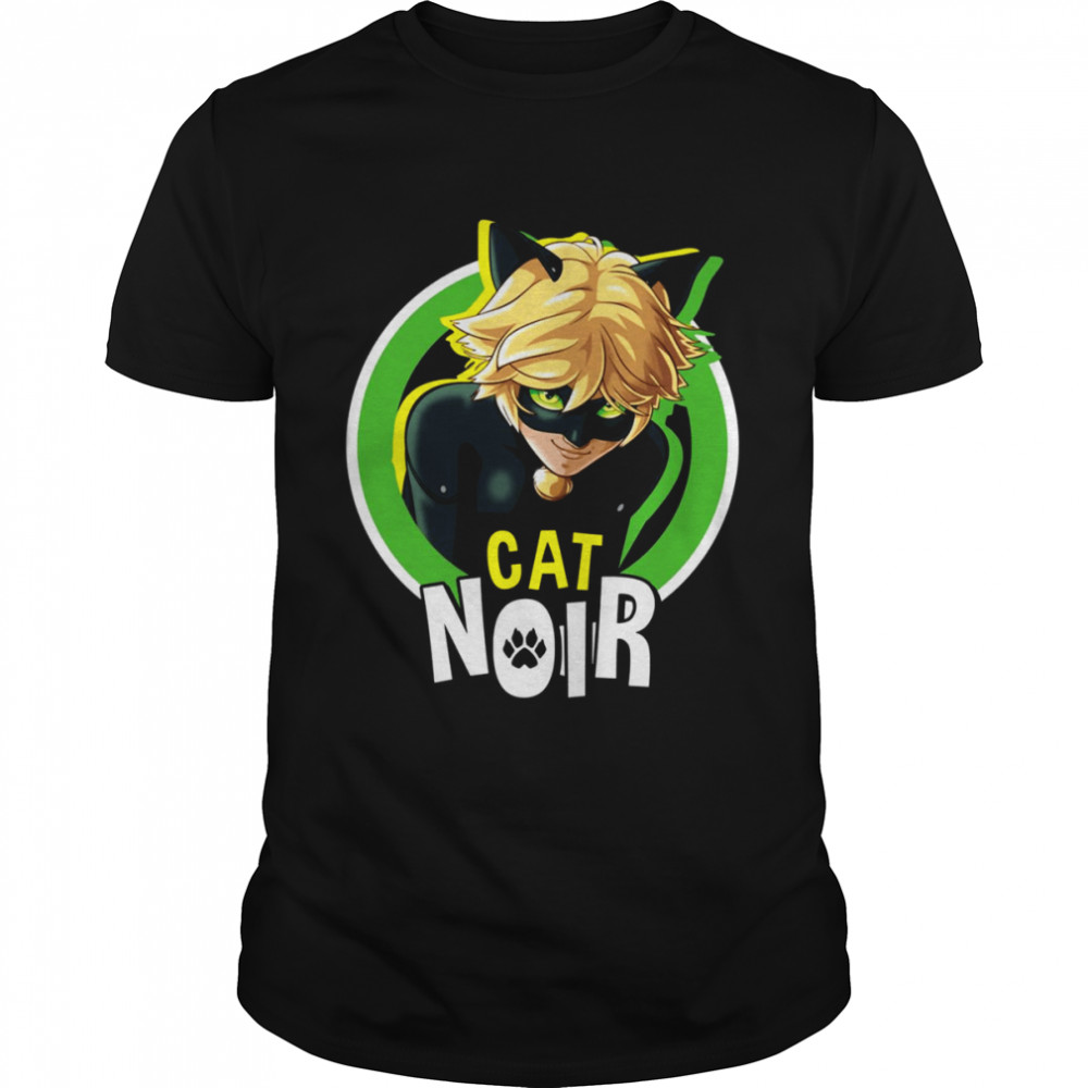 Character Miraculous Ladybug Cat Noir Badge shirt Classic Men's T-shirt