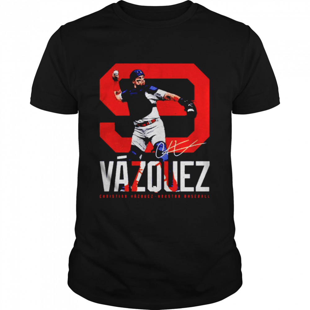Christian Vazquez Houston bold number shirt Classic Men's T-shirt