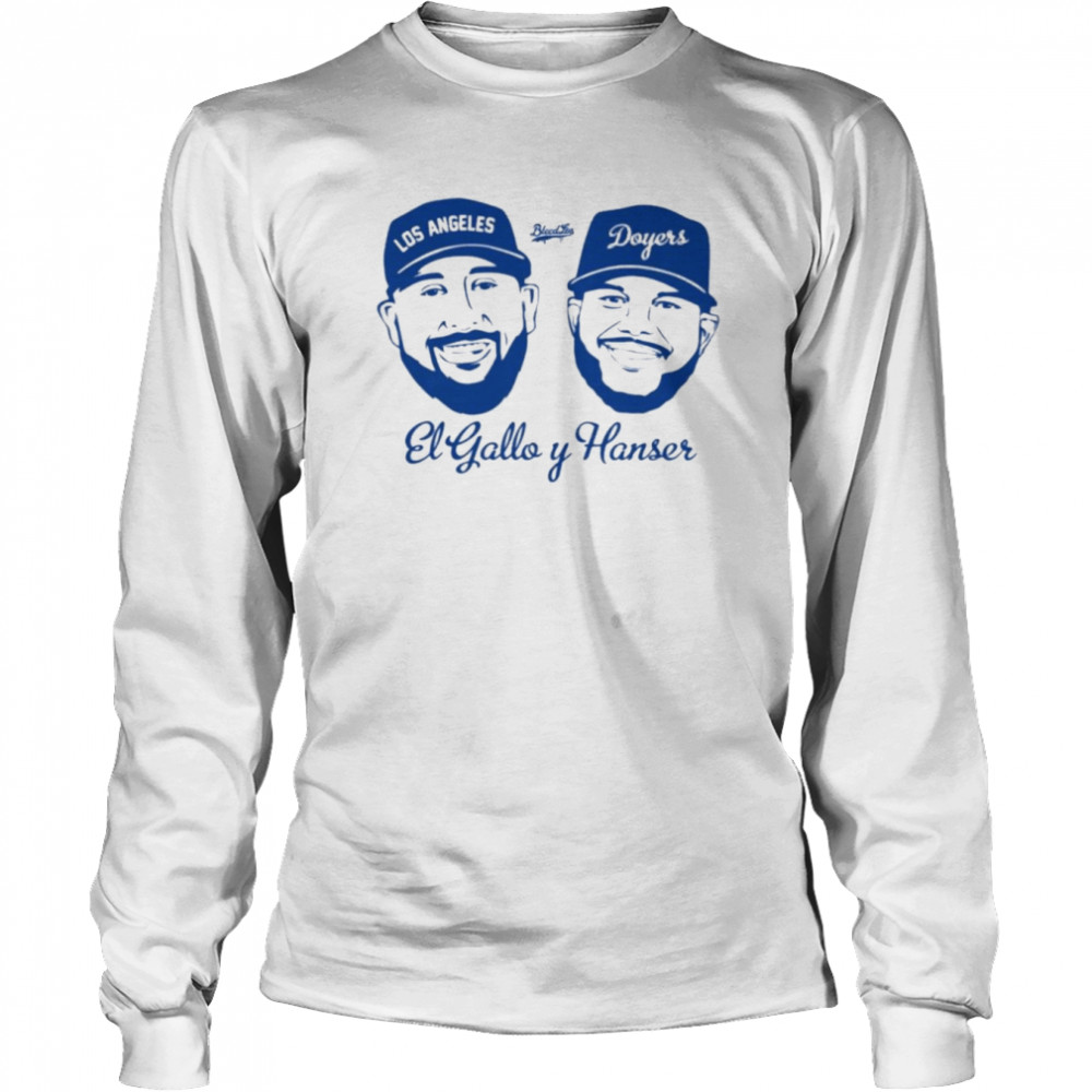Dodgersbeat El Gallo Y Hanser Tee Bleedlos  Long Sleeved T-shirt