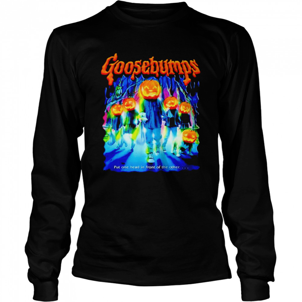 Goosebumps pumpkin ghost horror movie shirt Long Sleeved T-shirt