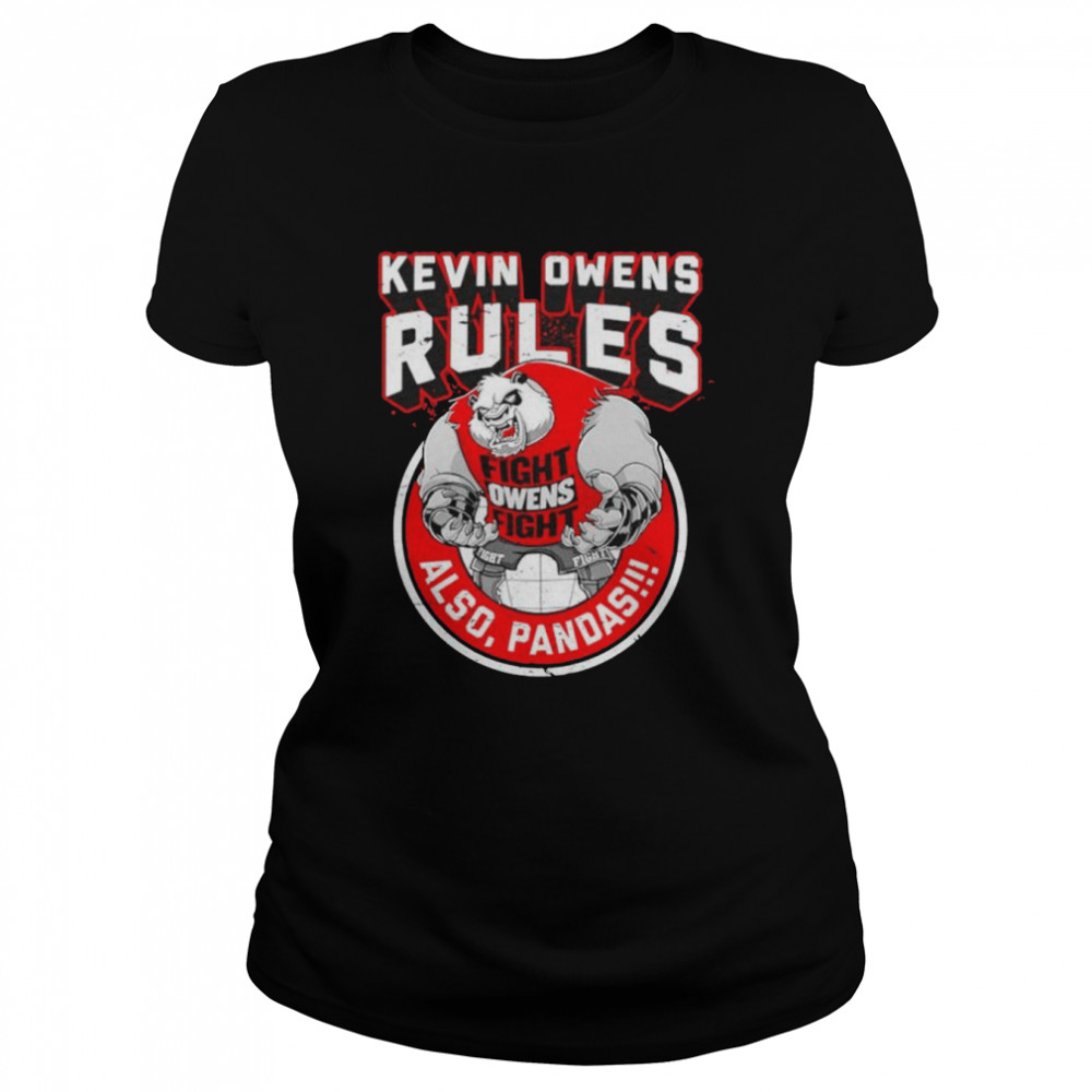 Kevin Owens Rules Also Pandas unisex T-shirt Classic Women's T-shirt