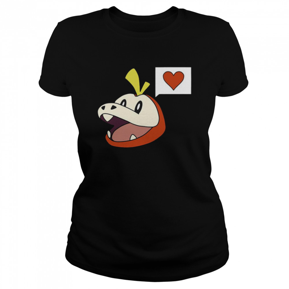 Pokemon Fuecoco With A Heart shirt Classic Women's T-shirt