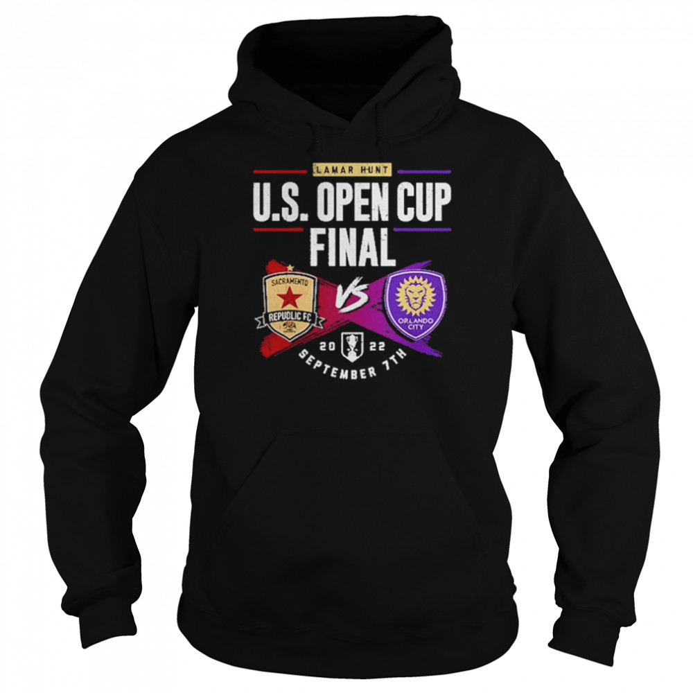 Republic Fc vs Orlando City U.S. Open Cup 2022 Match up Lamar Hunt shirt Unisex Hoodie