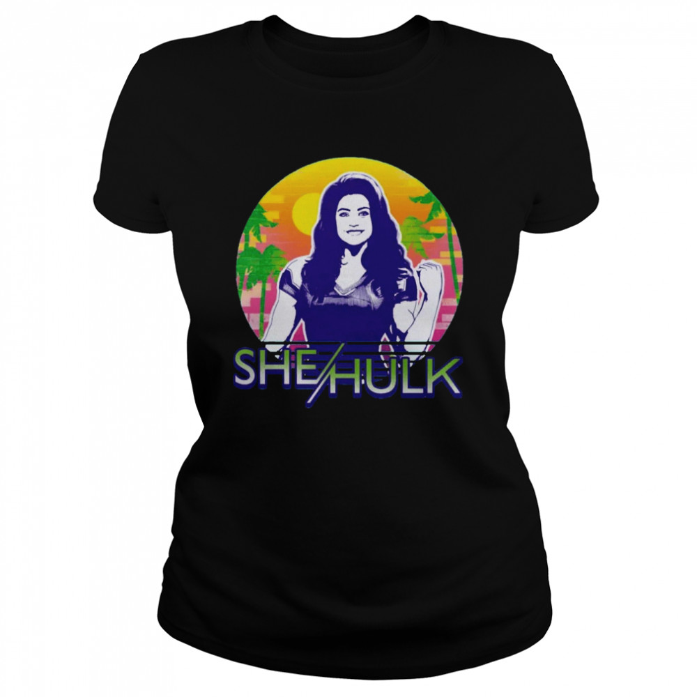 She Hulk In Style Hawaiian Vibe Retro shirt Classic Women's T-shirt