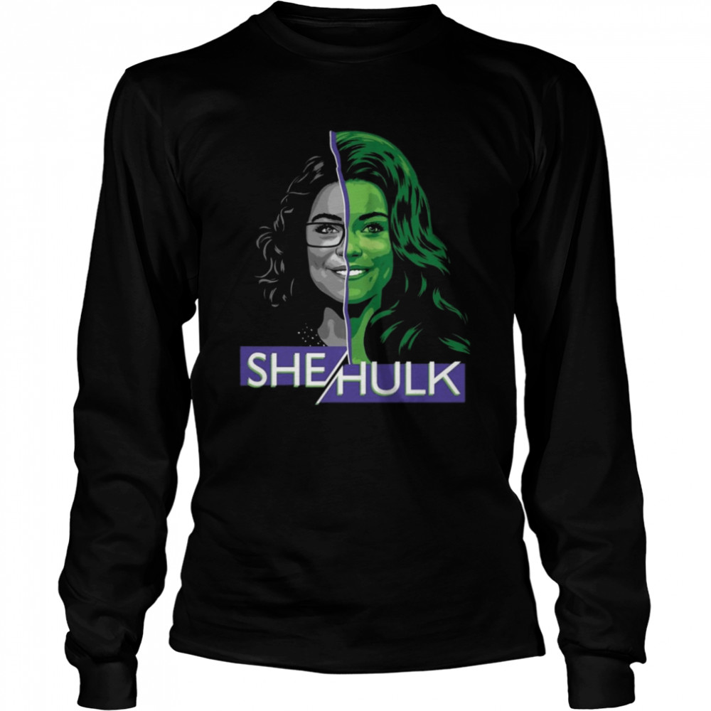 She Hulk Vintage Cut Design shirt Long Sleeved T-shirt