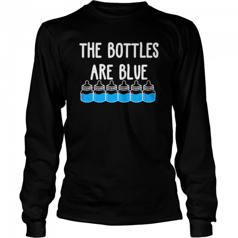 The bottles are blue shirt Long Sleeved T-shirt