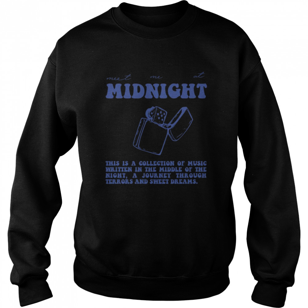TS Taylor Midnights A Collection Of Music Written In The Middle Of The Night shirt Unisex Sweatshirt