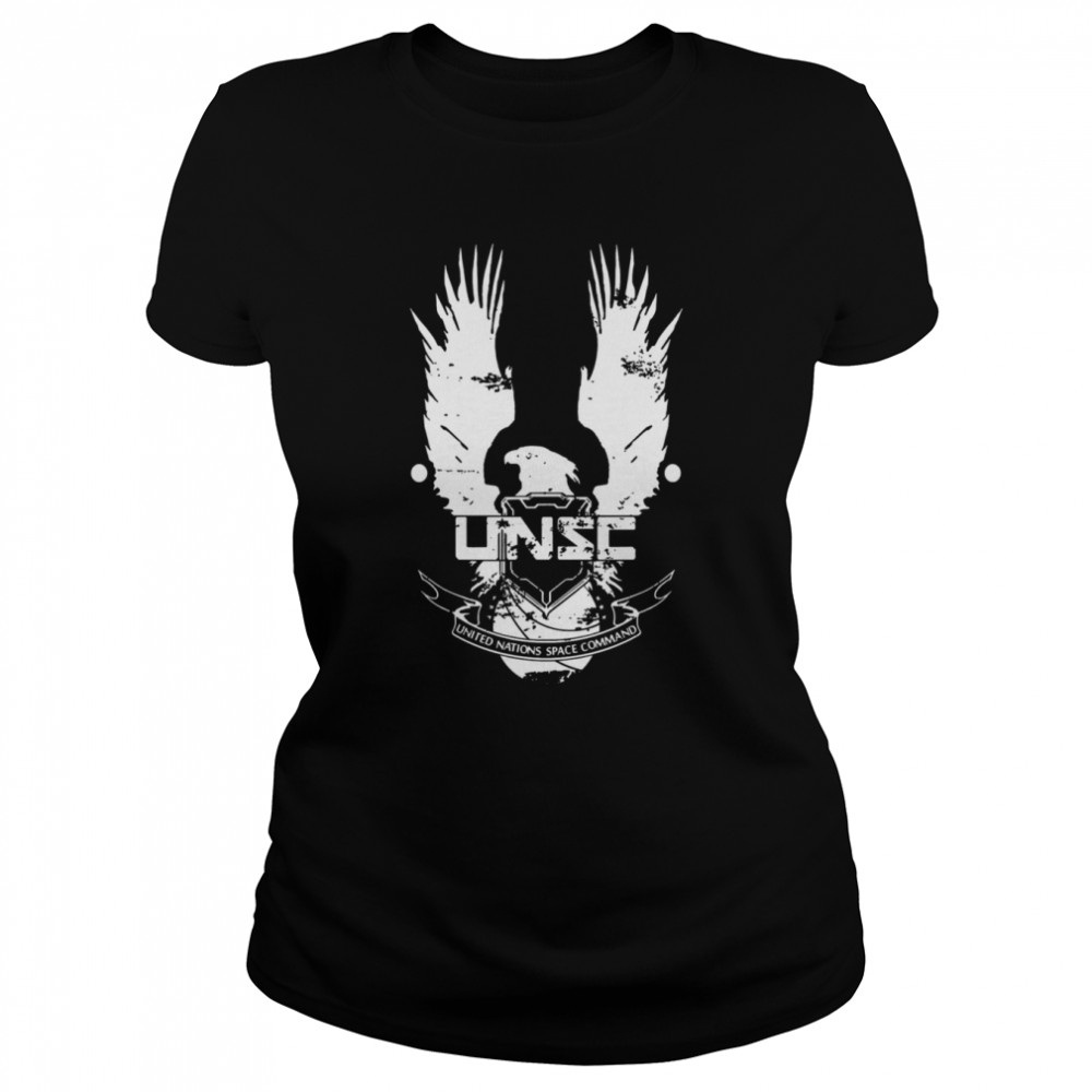 United Nations Space Command Unsc Worn Logo High Quality Halo Infinite shirt Classic Women's T-shirt
