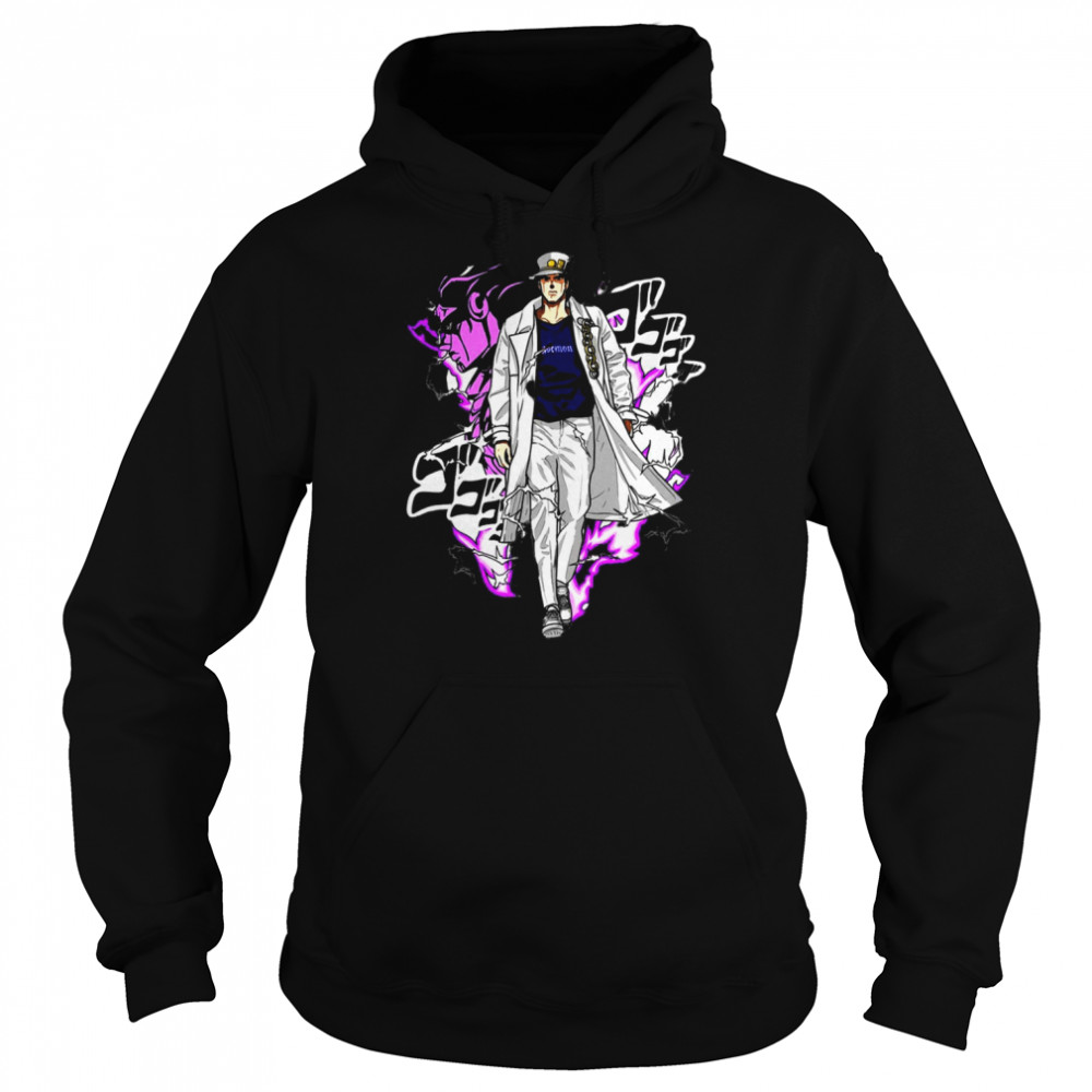Walking Like JoJo’s Bizarre Adventure Jotaro Kujo shirt Unisex Hoodie