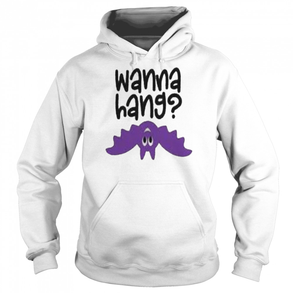 Wanna Hang Bat Vamper Disney Funny Halloween shirt Unisex Hoodie