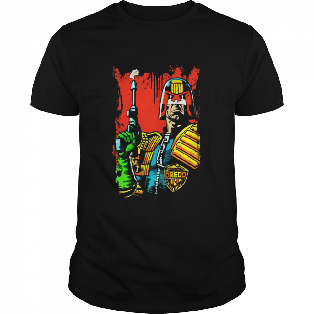 Comic Funny Judge Dredd shirt