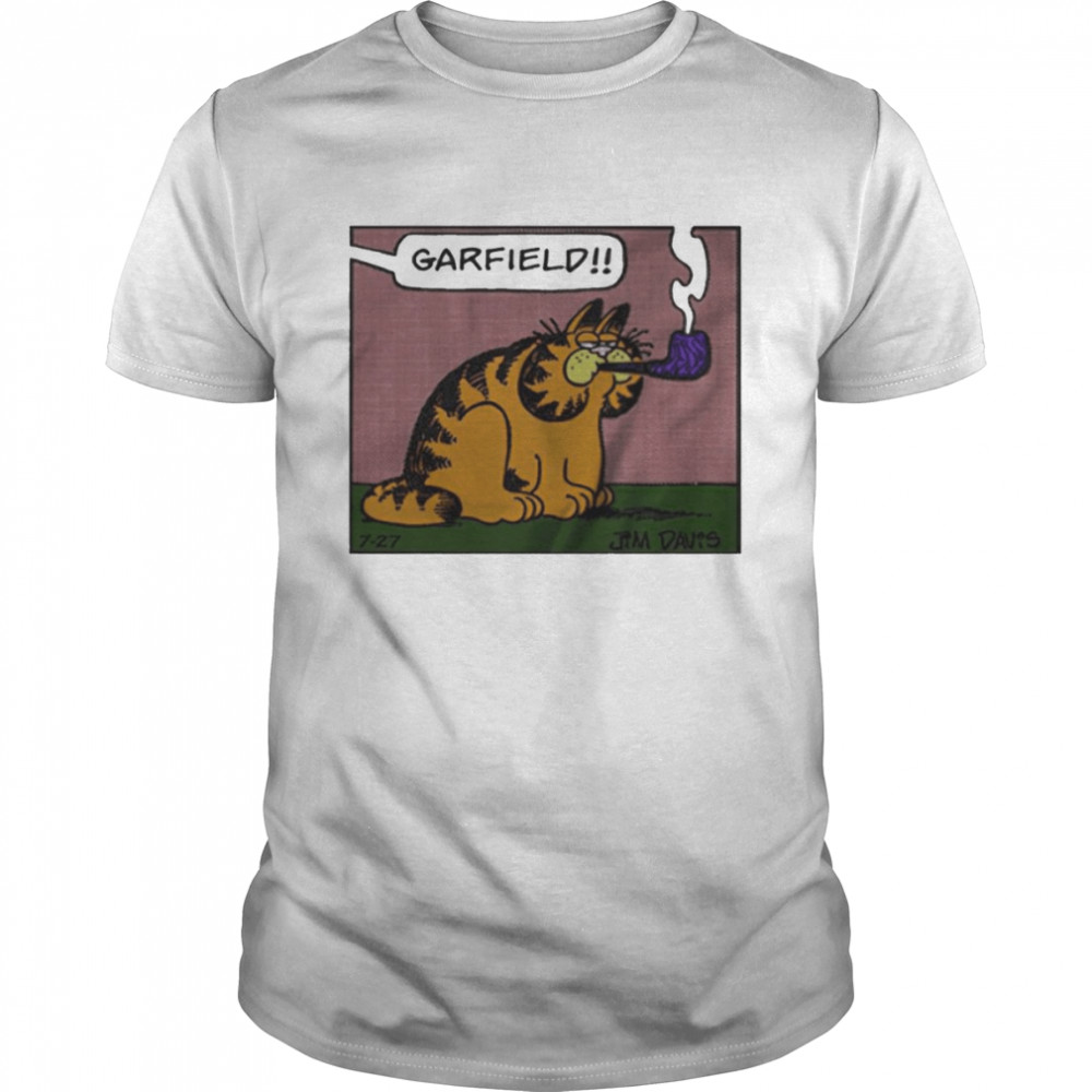 Garfield Smoking Pipe Shirt