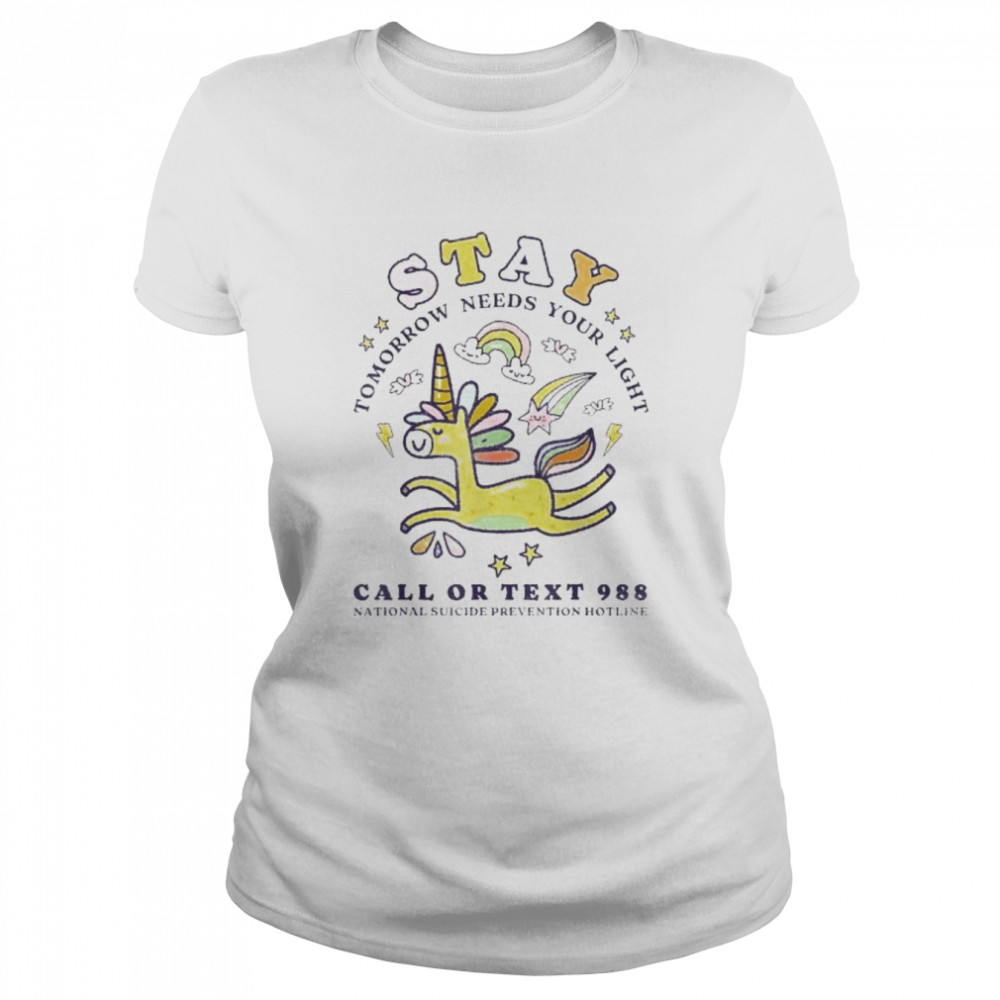 988 suicide prevention tomorrow needs you retro shirt Classic Women's T-shirt