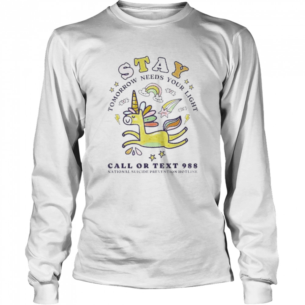 988 suicide prevention tomorrow needs you retro shirt Long Sleeved T-shirt