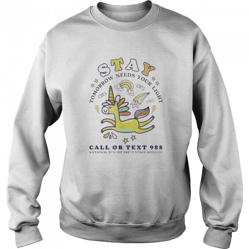988 suicide prevention tomorrow needs you retro shirt Unisex Sweatshirt
