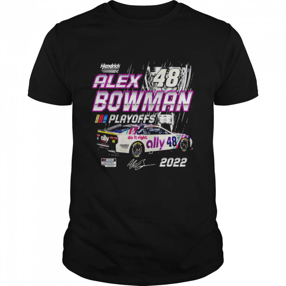 Alex Bowman Hendrick Motorsports Team Collection Black NASCAR Cup Series Playoffs shirt