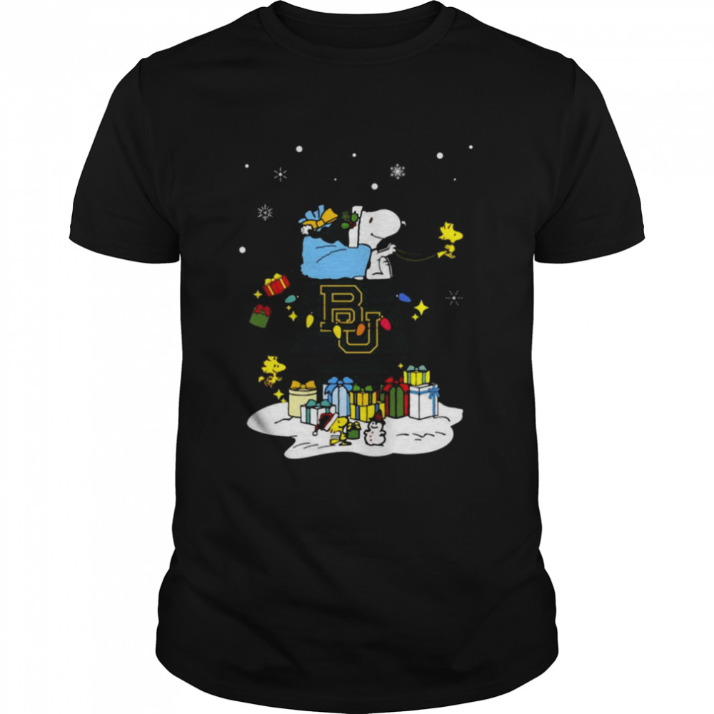 Baylor Bears Santa Snoopy Wish You A Merry Christmas 2022 Shirt