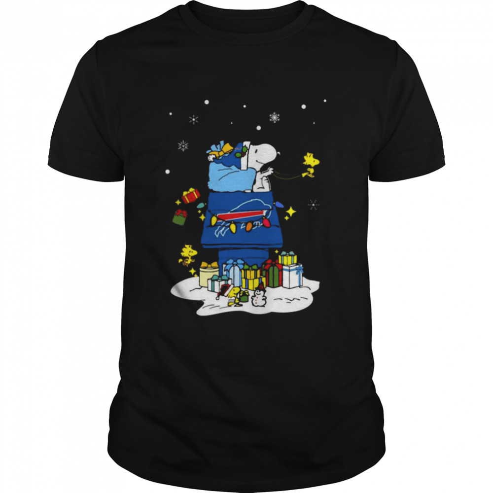 Buffalo Bills Santa Snoopy Wish You A Merry Christmas 2022 Shirt