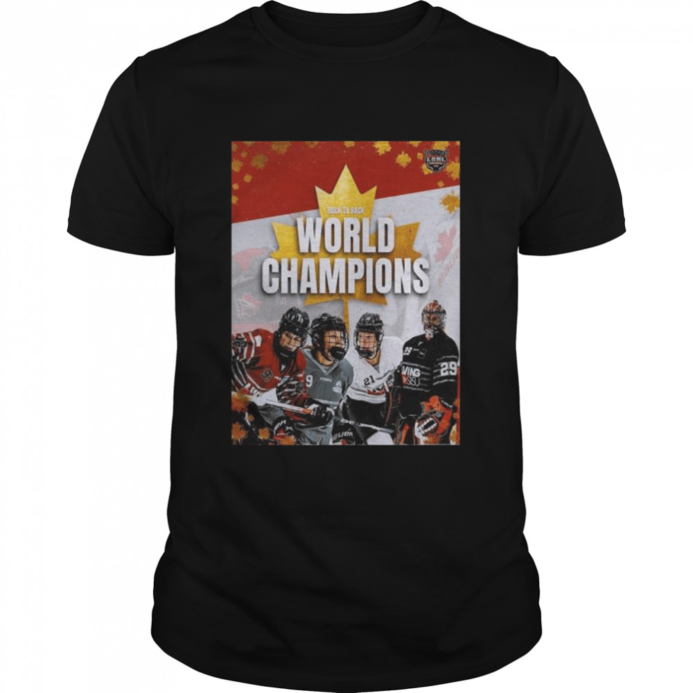 Canada back to back 2022 iihf women’s world champions essential shirt