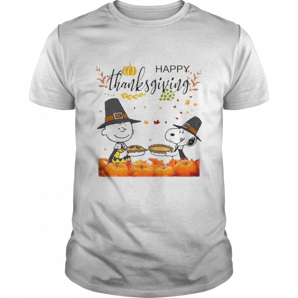 Charlie Brown And Snoopy Peanuts Happy Thanksgiving shirt