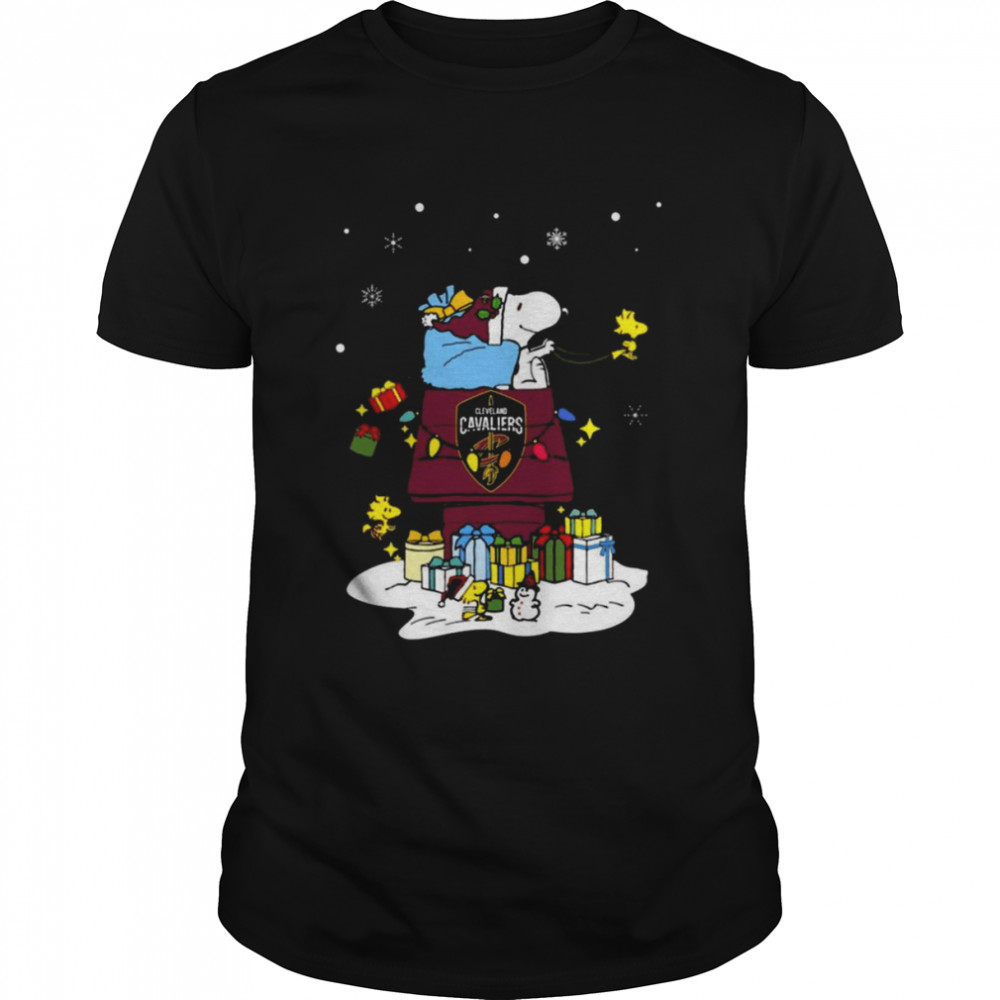 Cleveland Cavaliers Santa Snoopy Wish You A Merry Christmas 2022 Shirt