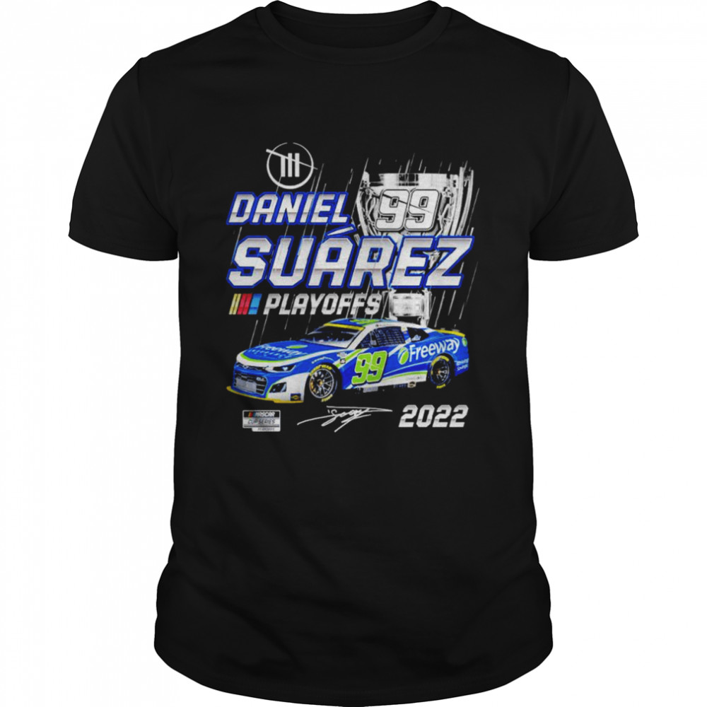 Daniel Suarez Trackhouse Racing Team Collection Black NASCAR Cup Series Playoffs shirt Classic Men's T-shirt