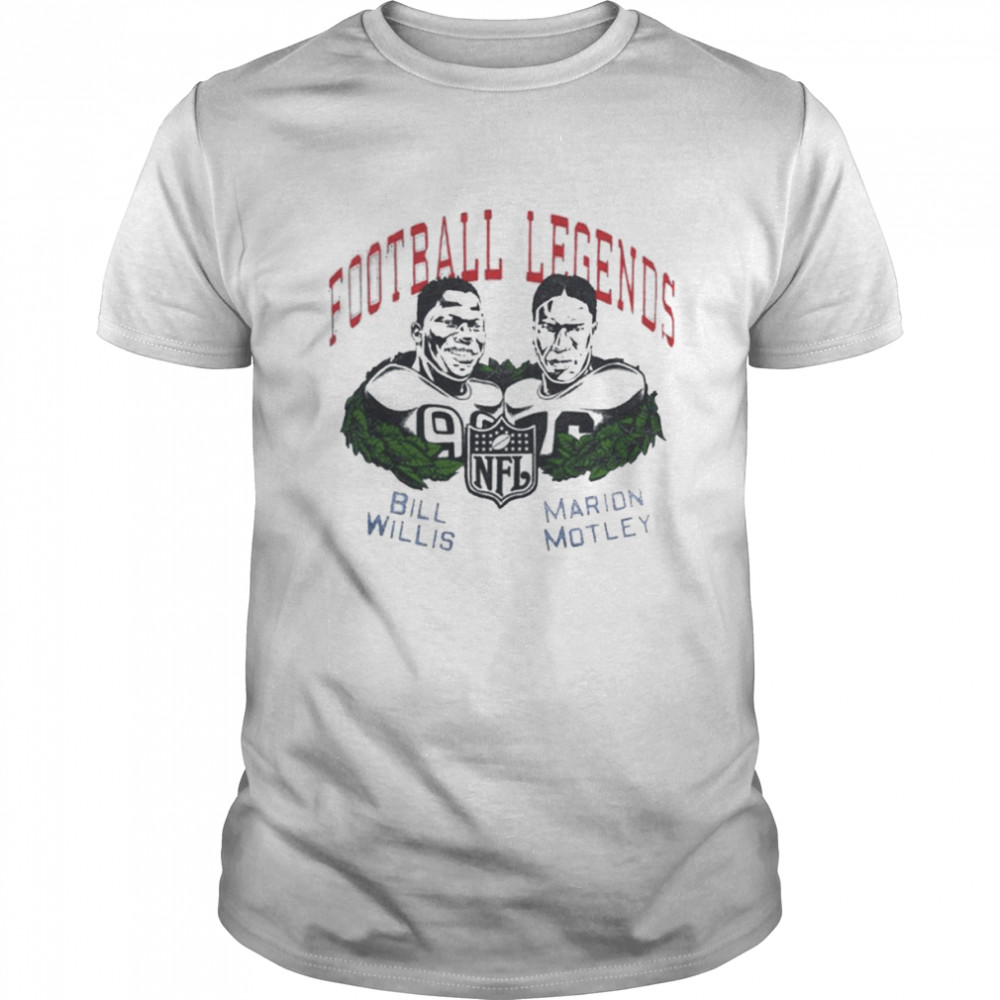 Football Legends Bill Willis And Marion Motley Retro NFL Legends T-Shirt
