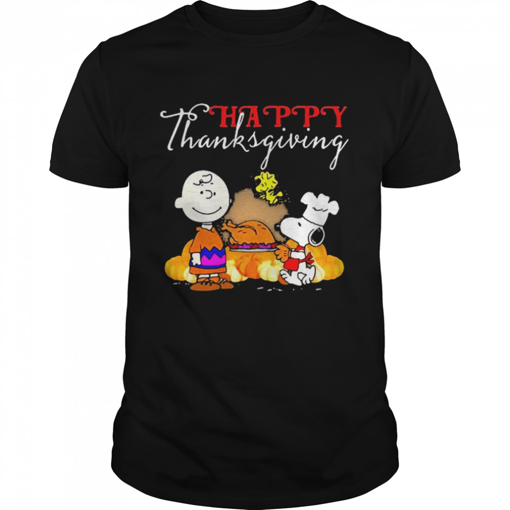 Happy Thanksgiving Halloween Snoopy Charlie Peanuts Thanksgiving Shirt