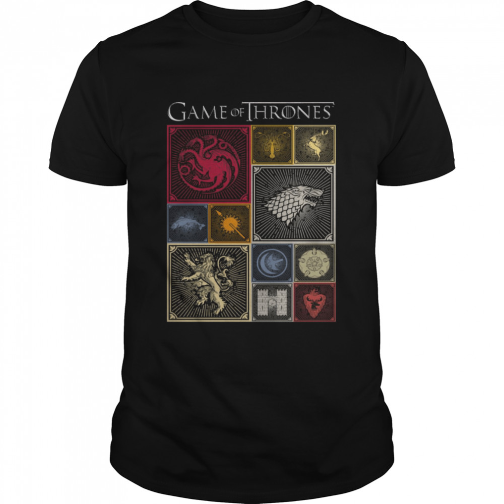 House Of The Dragon 2022 Kingdoms Tiles Game Of Thrones shirt