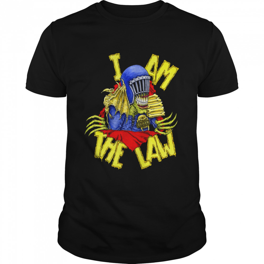 I Am The Law Anthrax Judge Death Ripper shirt