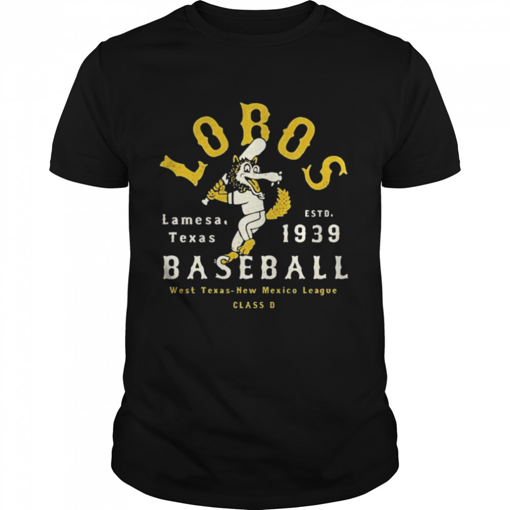 Lamesa Lobos Texas Vintage Defunct Baseball Teams shirt