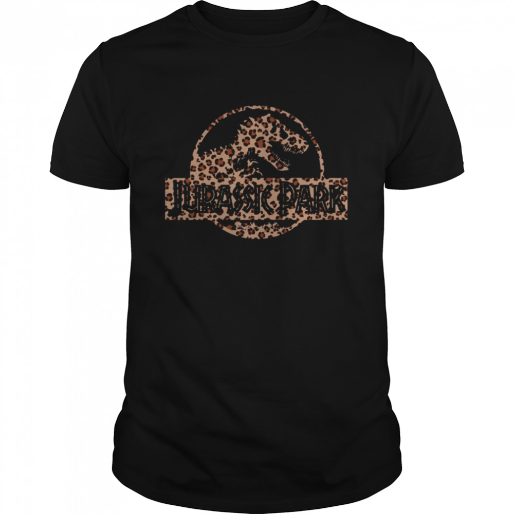 Leopard Print Jurassic Park shirt