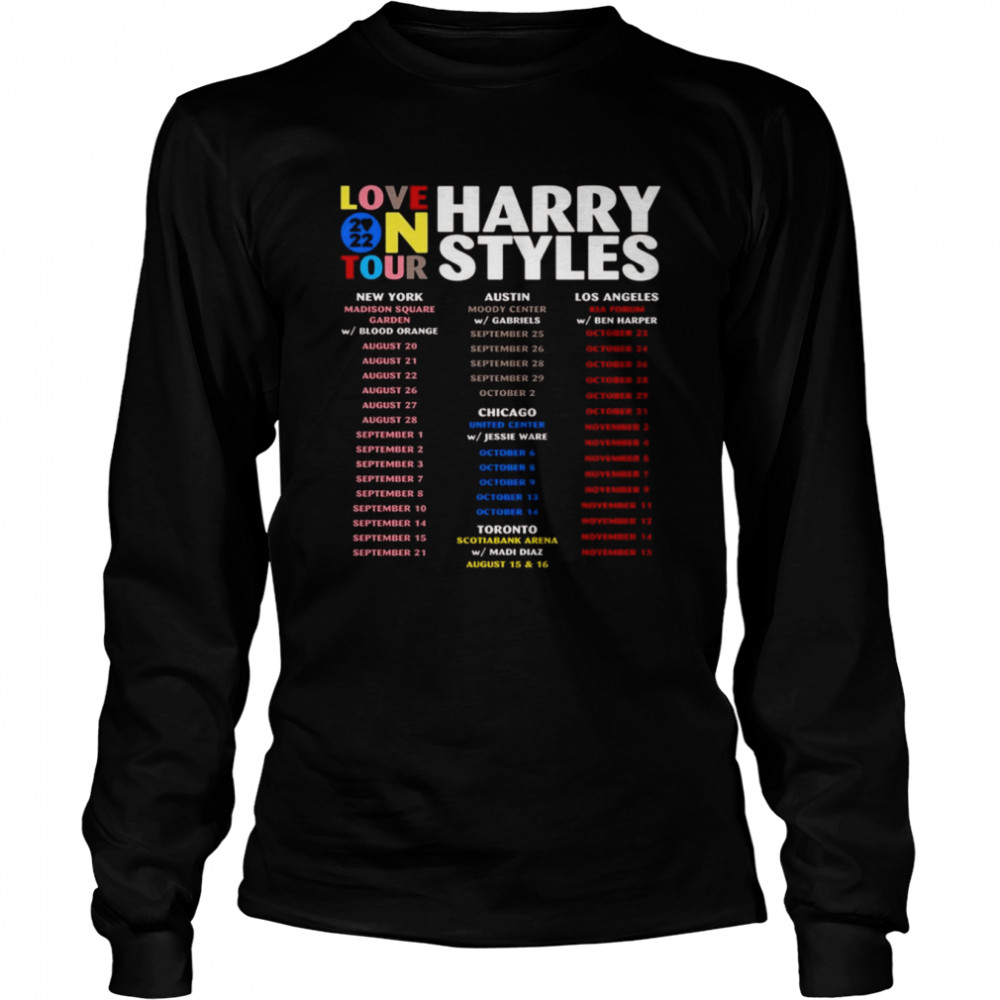 Love On Tour North America Long Sleeved T-shirt