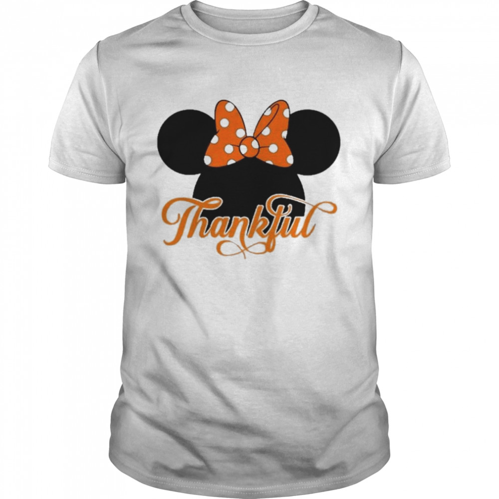 Minnie Mouse Disney Thankful Disney Thanksgiving Shirts